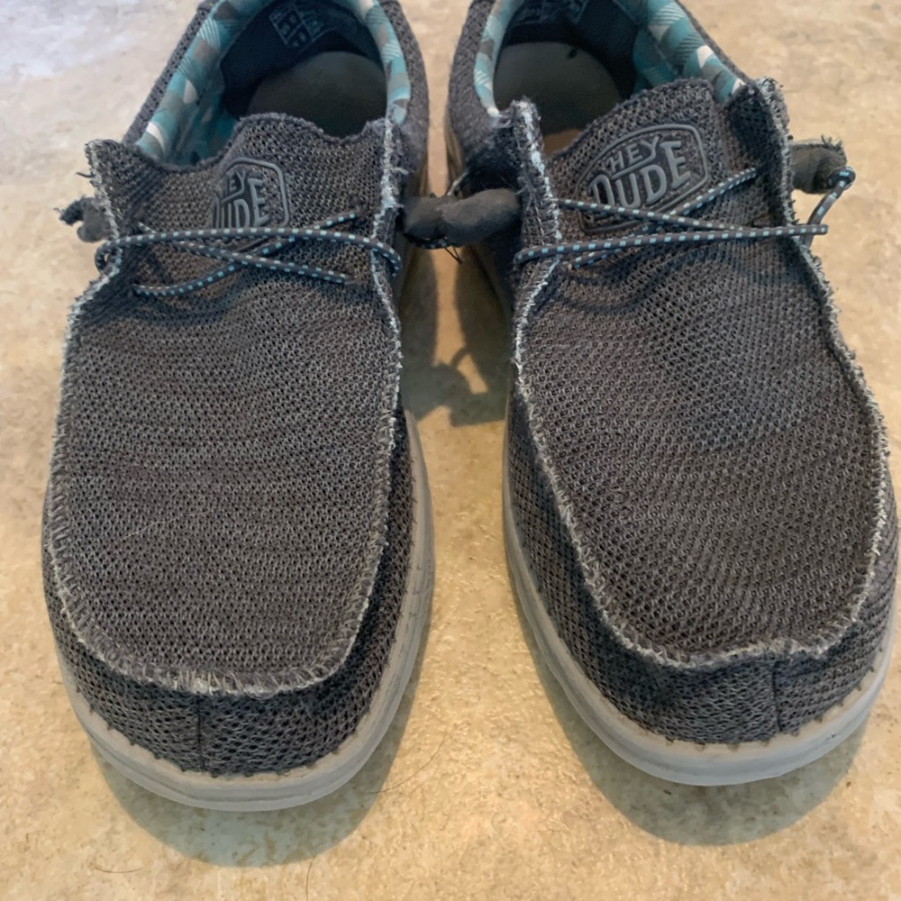 Hey Dude Gray Loafers Slip-Ons Casual